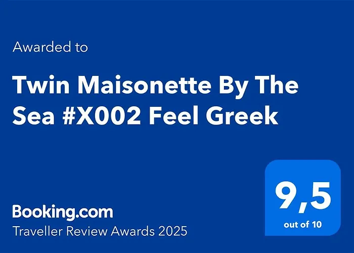 Twin Maisonette By The Sea #χ002 Feel Greek *